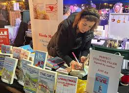 Nicola May at Windsor Racecourse Christmas Fayre